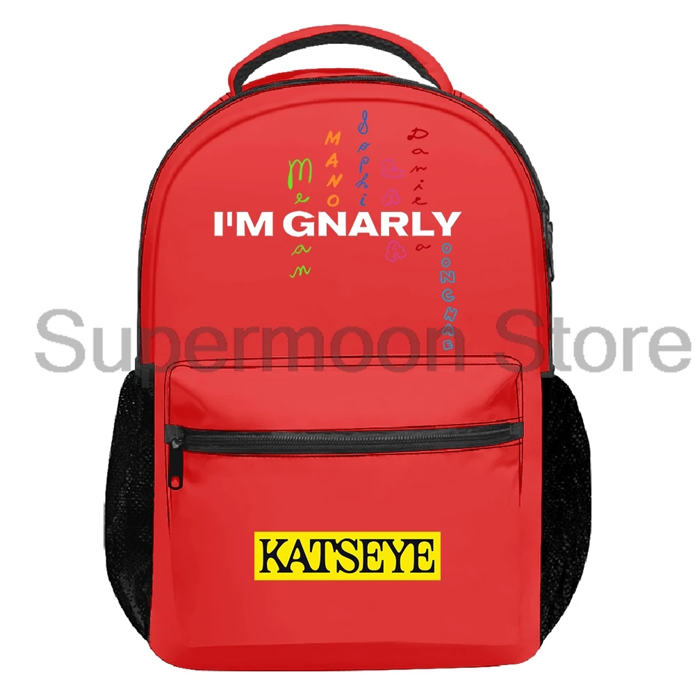 Katseye Gnarly Backpack Women Men Rucksack Casual Travel Bag Unisex Outdoor Daypack 1