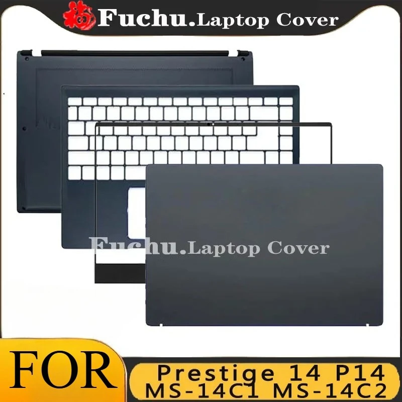 Metal For MSI Prestige 14 P14 MS-14C1 MS-14C2 Laptop LCD Back Cover Front Bezel Palmrest Hinges Bottom Case 14 Inch