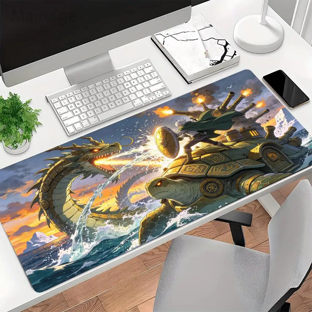 Sunny Valley Meadow Landscape Gaming Mouse Pad Smooth Cloth Surface Non Slip Rubber Base Large Size For Office