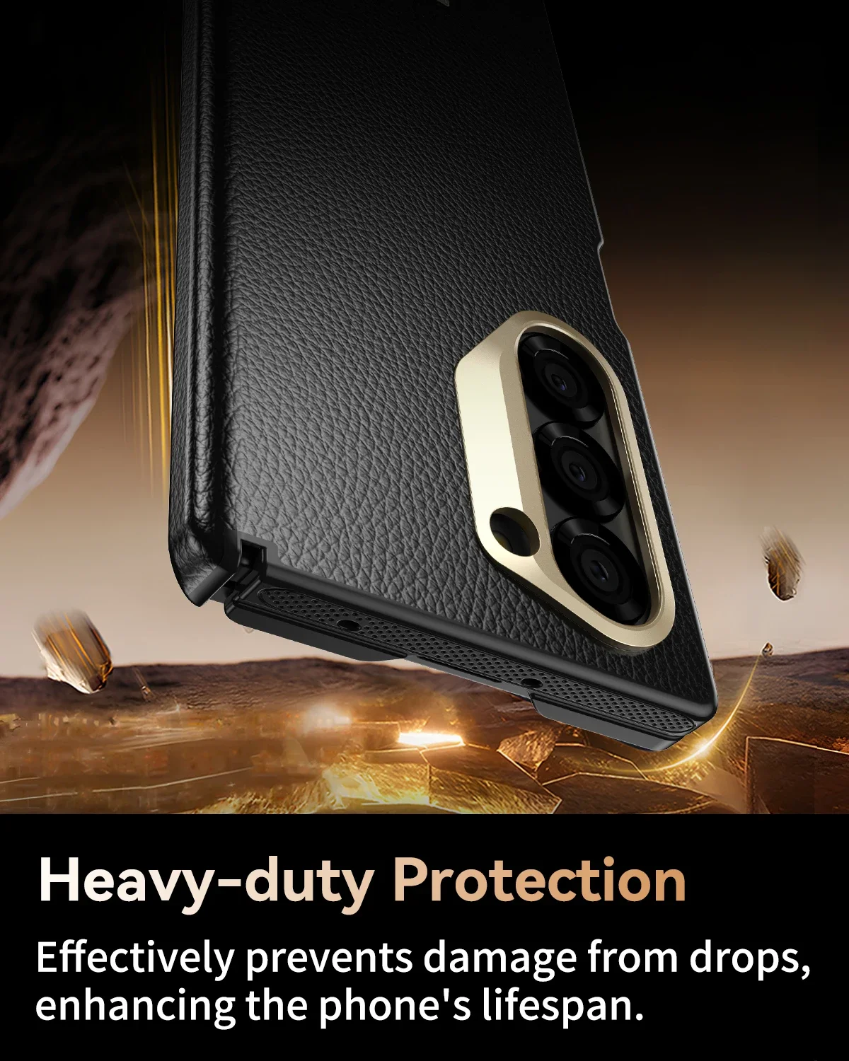 

Wireless Charging Compatible Military Grade Drop Protection Anti Scratch Cover for Samsung Z Fold 5/6/7 Magnetic Phone Case