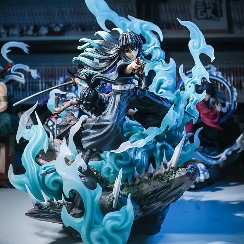 

Ghost Blade Blind Box Hand Made Model Cartoon Ornaments Toy Charcoal Treat Lang Xiazhu Water Column Butterfly Endure Statue Gift