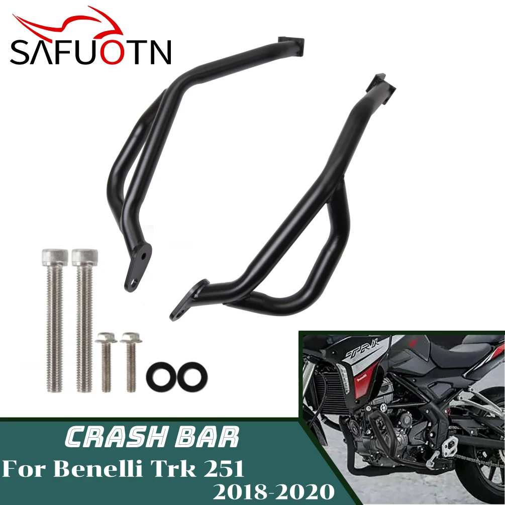 TRK 251 BJ 250 하부 엔진 가드 범퍼 크래시 바, Benelli Trk251 BJ250 2018 2020 오토바이 낙하 보호 액세서리 