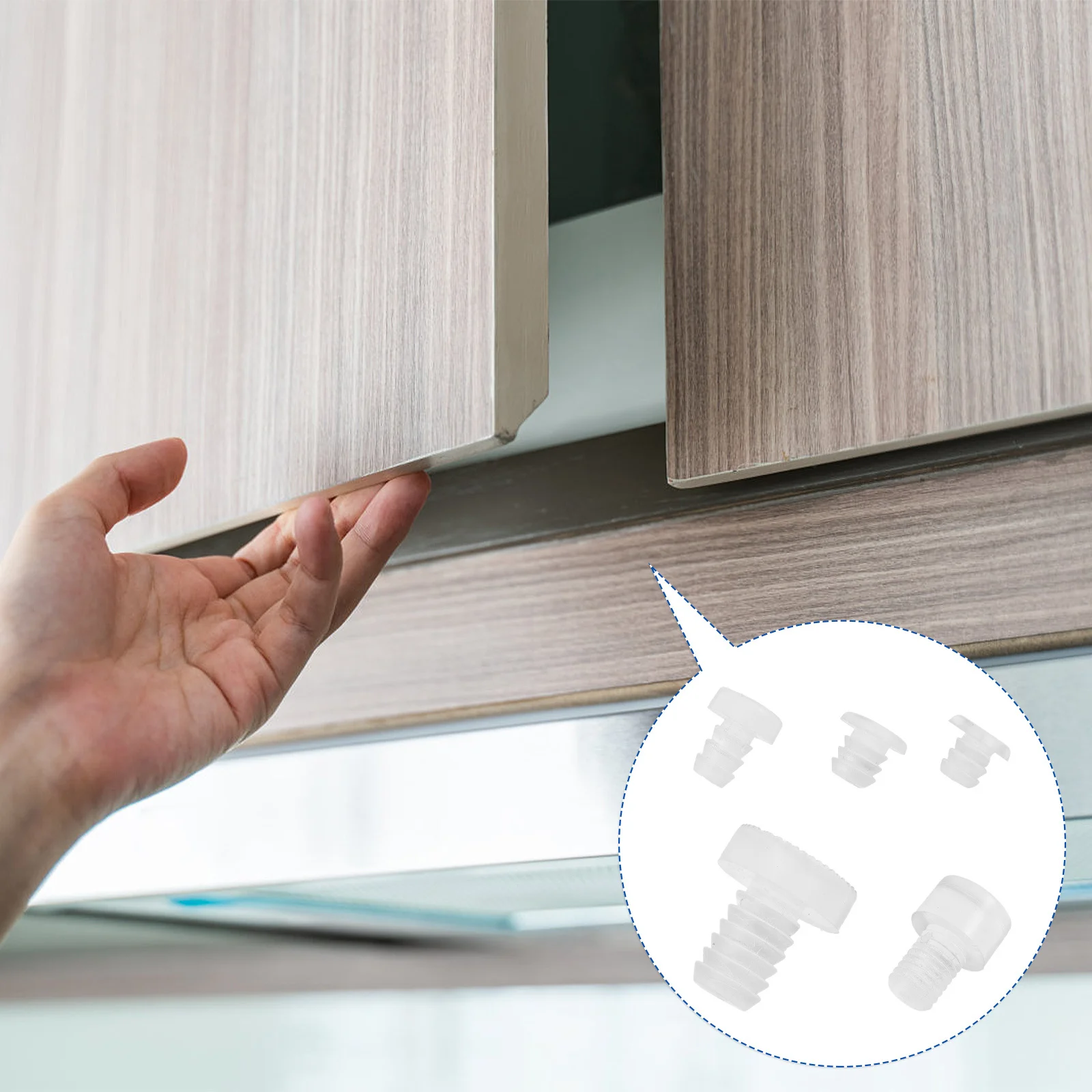 150 قطعة مصدات سيليكون مصدات طاولة شفافة مع جذع لباب خزانة سطح المكتب مضاد للانزلاق للحد من الضوضاء الأثاث #4