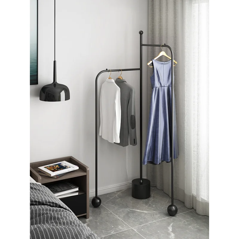 Custom. Denmark Modern Light Luxury Coat Rack Floor Bedroom Corner Cloth Rack Living Room Simple Rotating Hanger Household