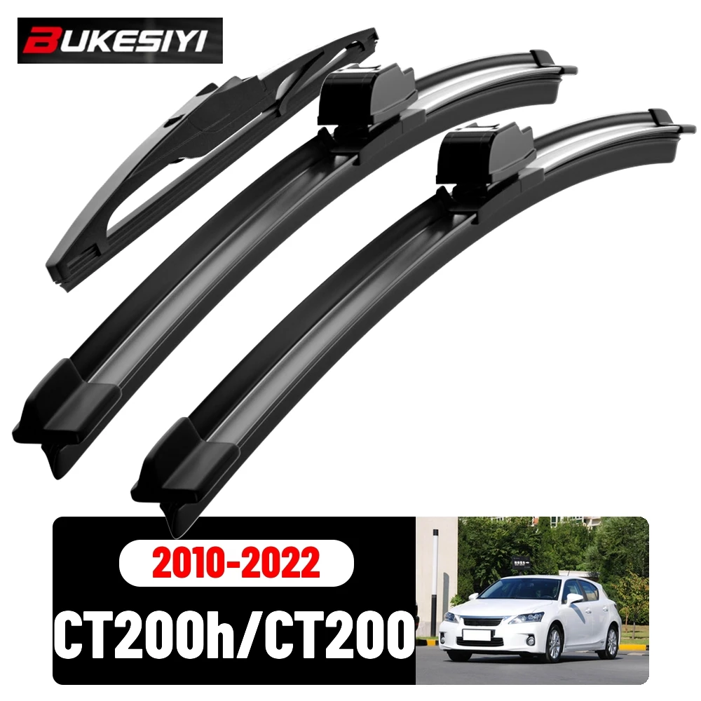 Front & Rear Wiper Blades Set For Lexus CT200h/CT200 2010-2022 2011 2012 2013 2014 Silent Windscreen Wipers Accessories 26