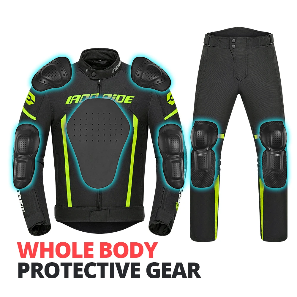 Waterproof Motocross Clothing Wear-Resistant Motorcycle Jacket Anti-Fall Motorcycle Equipment Reflective Men's Biker Coat