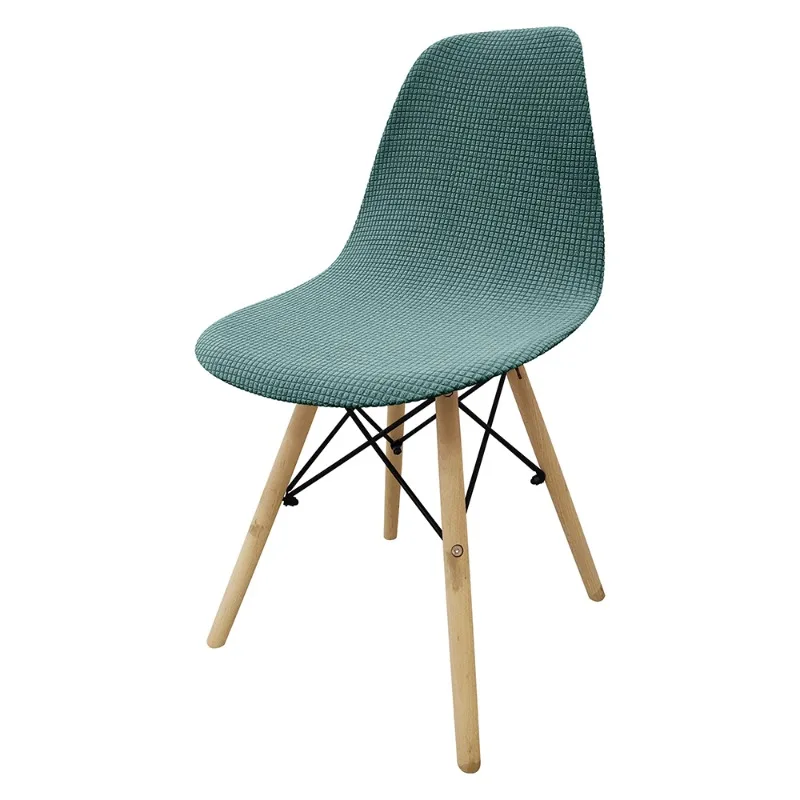 2026 مقاوم للماء الجاكار شل غطاء كرسي تمتد قابل للغسل قصيرة الظهر كرسي يغطي غرفة الطعام مقعد يغطي غرفة المعيشة في الفندق #5