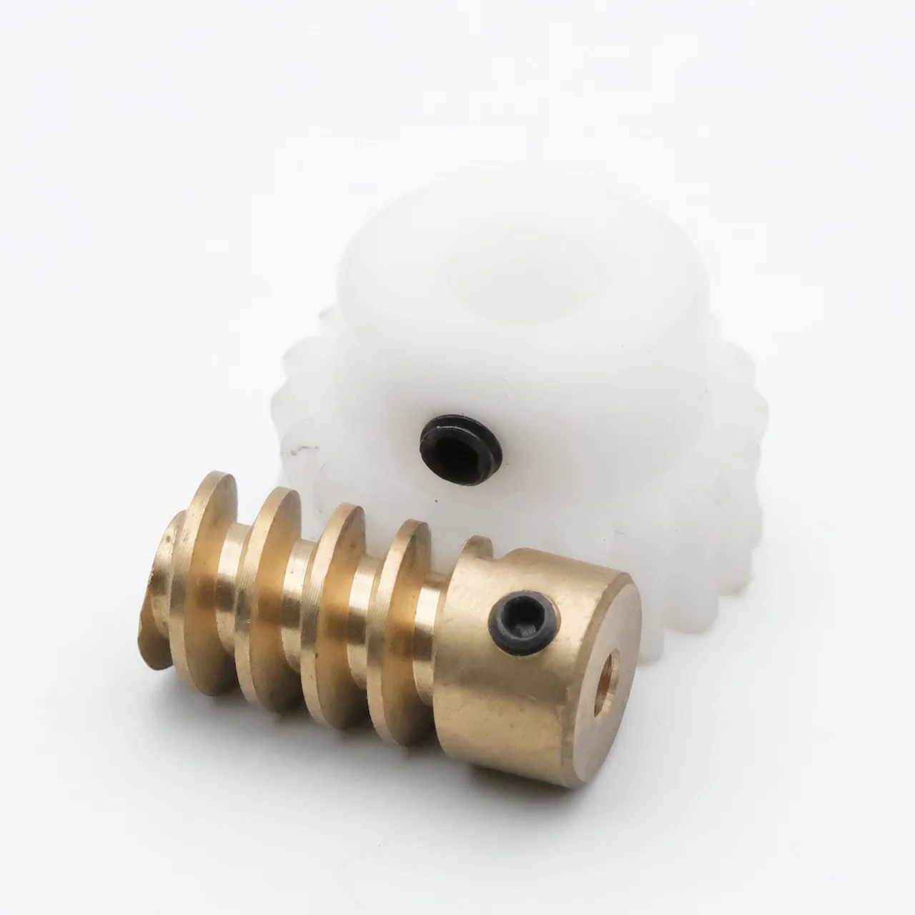1:20 1:30 1M 6mm Plastic Worm Gear Copper Worm Set Low Noise Automation Equipment Gear Precision Industrial Part