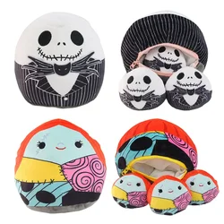 Muñeco de peluche de pesadilla antes de Navidad, juguete de felpa de Jack, Sally, combinación creativa, muñeca divertida, almohada, regalos de Halloween para niños