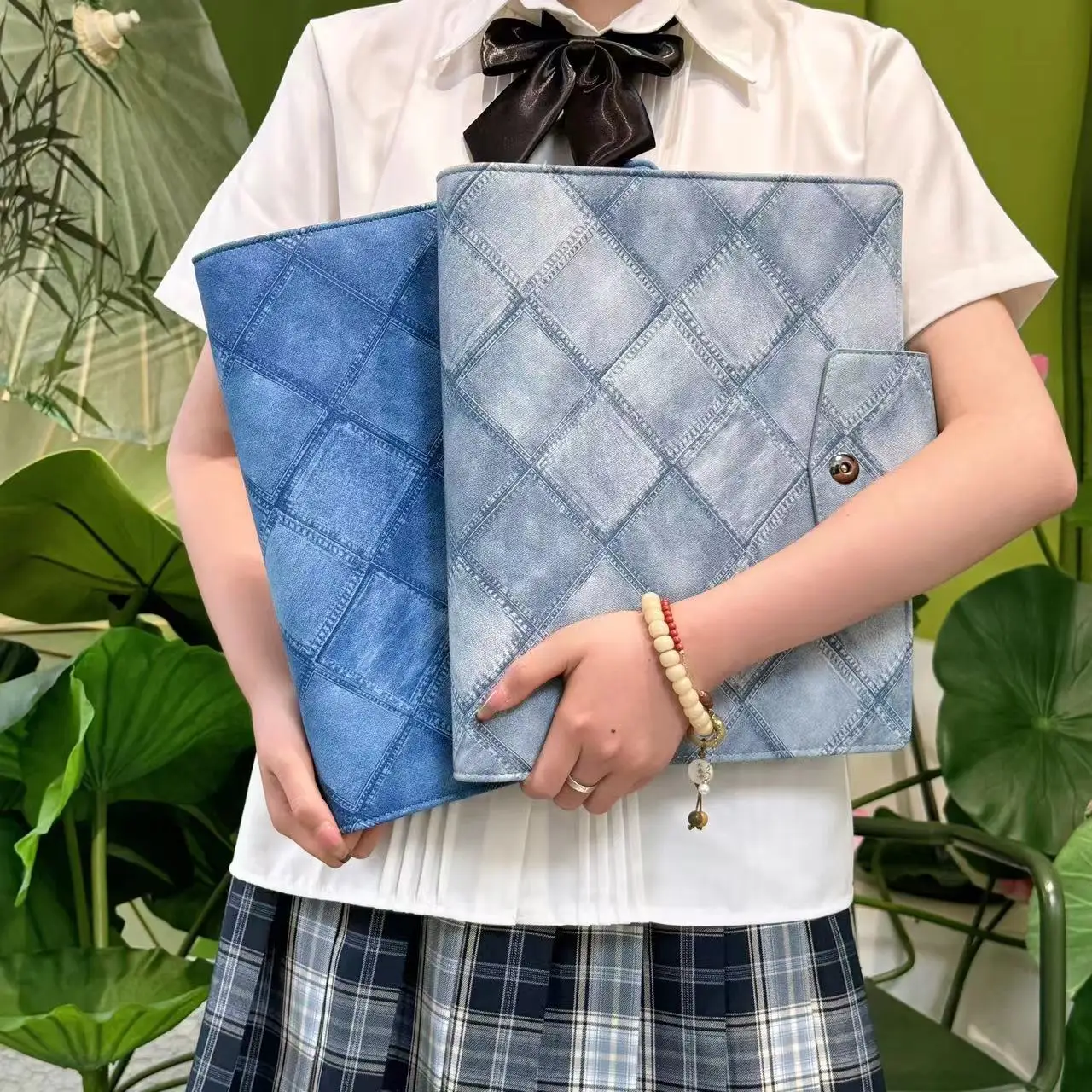 

Denim Binder A4 Loose Leaf Photocard Holder Kpop Photo Card Collect Book Large Capacity Collection Korean 포카 바인더