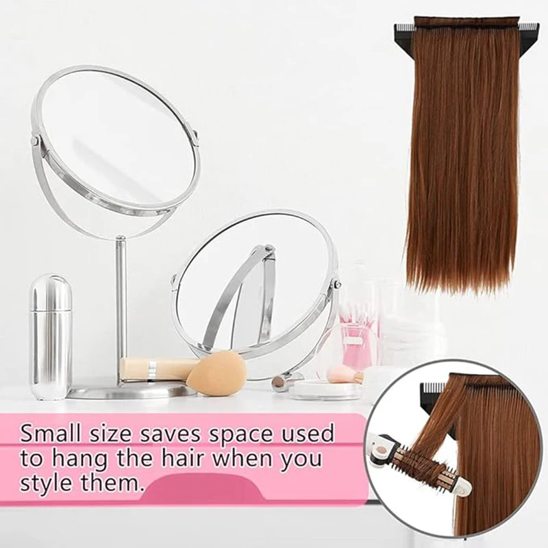 Professional Plastic Hair Extensions Sectioning Holder Organizer Rack Hanger Beaded Weft Hair Extension Hanger Holder Rack