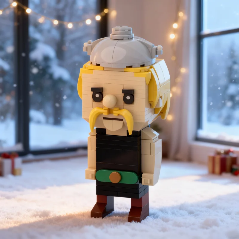 

358pcs MOC Asterix Brickheadz Model Building Blocks Creative DIY Gift Display Decor Assemble Premium Adult Kids Desk Home Toy