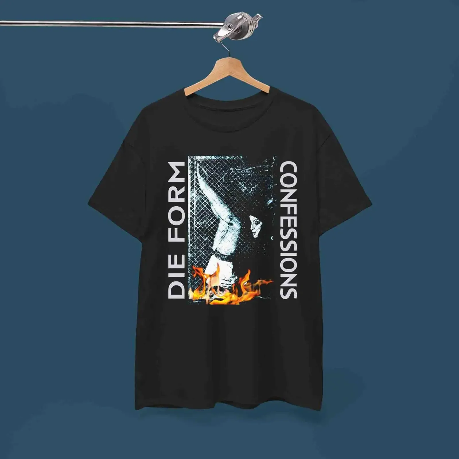 Die Form T Shirt New Wave Electronic Music Gary Numan vintage Washed Unisex graphic Breathable Stretched Stylish homme