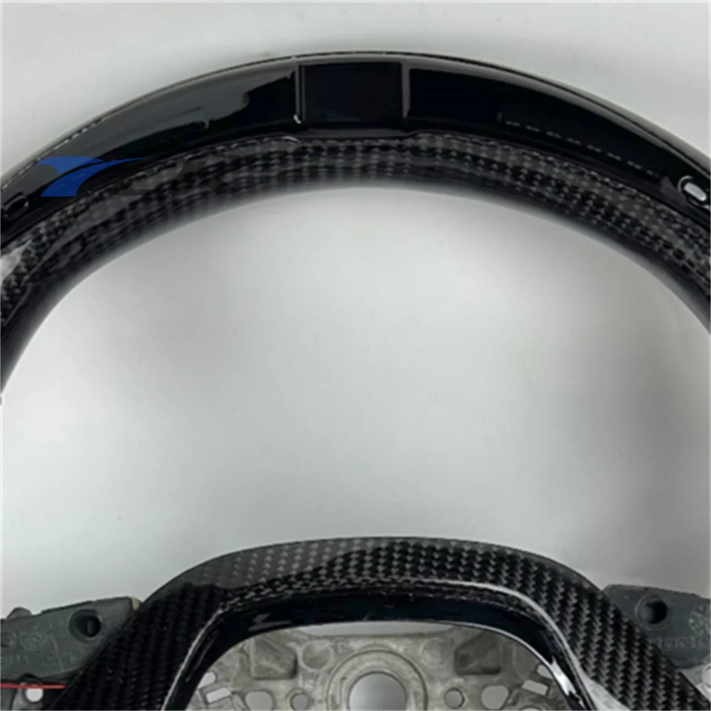 Custom Carbon Fiber LED Black Leather Steering Wheel Fit for 2018 2019 2020 2021 2022 2023 H-onda A-ccord Car accessories