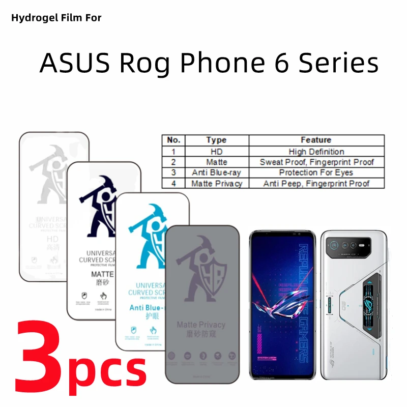 3Pcs Hd Hydrogel Fi…