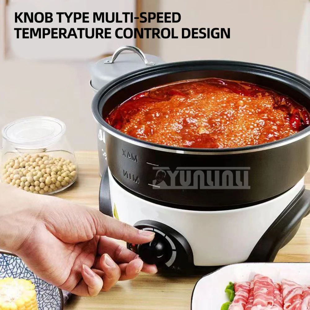 Split Type Electric Pot Household Large Capacity Electric Cooking Pot Multifunctional Non Stick Electric Pot