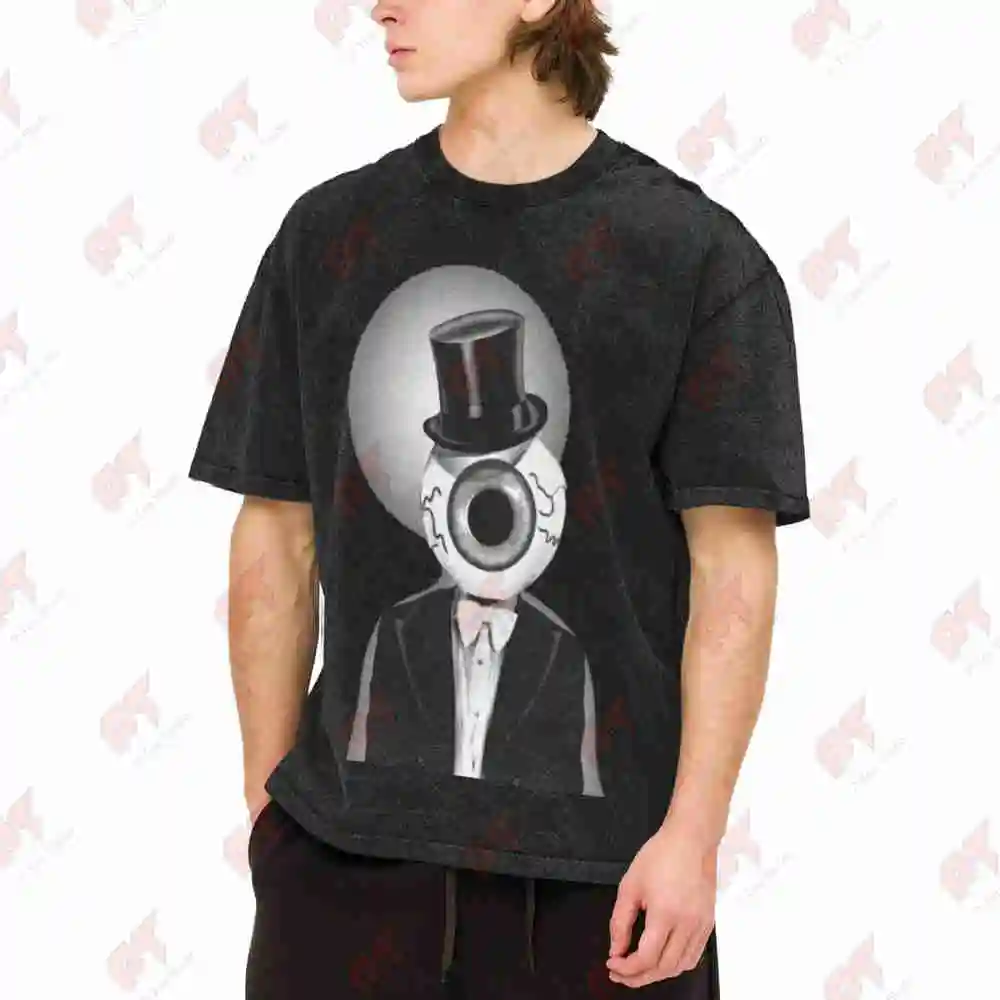 The Residents 1980s Tour Vintage Washed Tee Pure Cotton T-Shirt