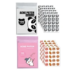 100pcs Panda Pimple Patch Acne Colorful Invisible Acne Removal Skin Care Stickers Concealer Face Spot Beauty Makeup Too