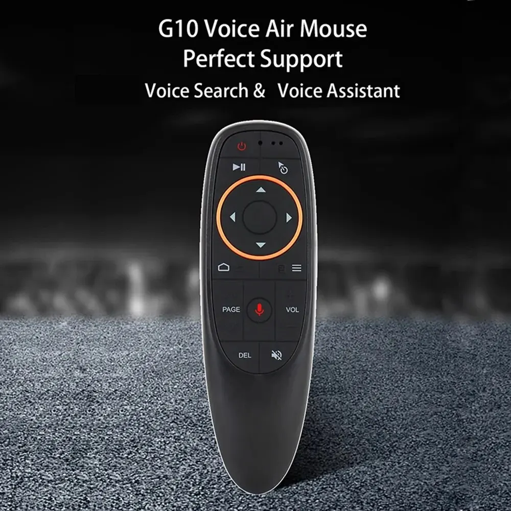 GAMINJA G10S Air Mouse Voice Remote Control 2.4G Wireless Gyroscope IR Learning for H96 MAX X88 PRO X96 MAX Android TV Box HK1