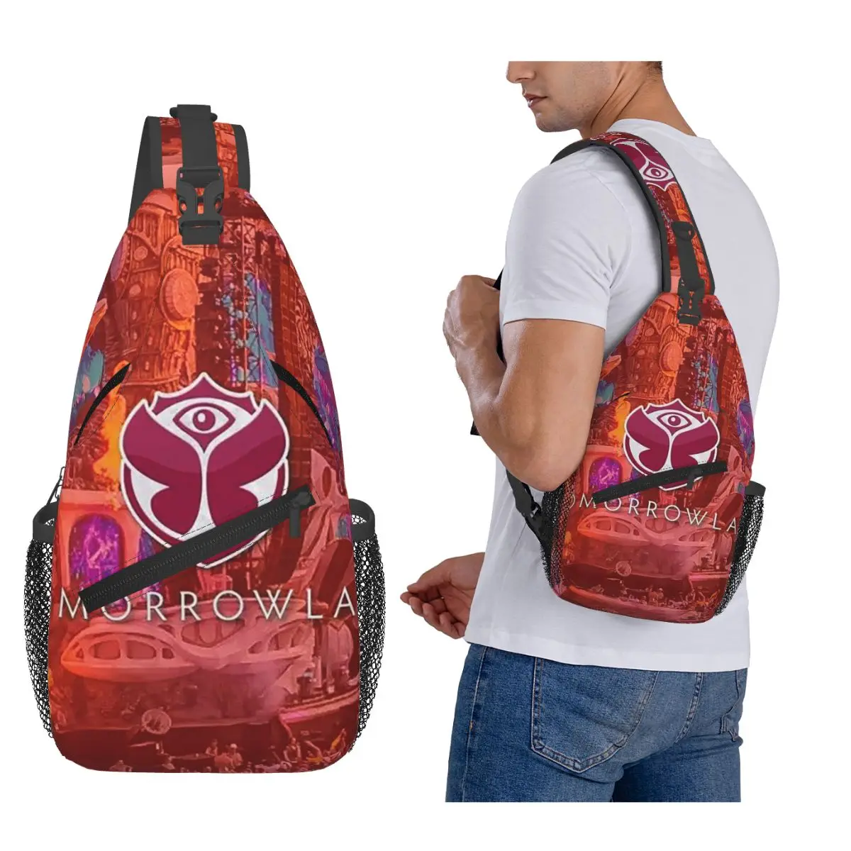 

Tomorrowland Бельгийский фестиваль электронной танцевальной музыки нагрудная сумка мужской рюкзак через плечо на слинге нагрудная сумка рюкзак сумка на плечо