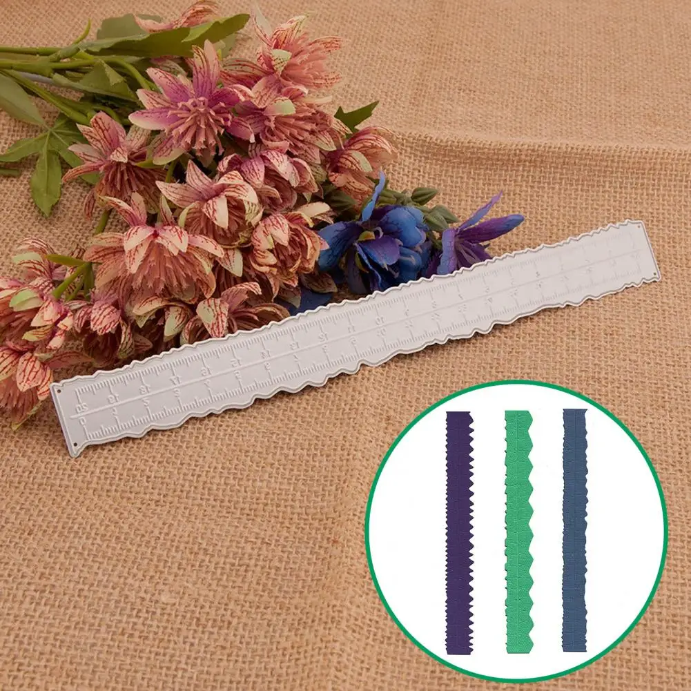 Applications Ruler Irregular Edge Ruler Metal Paper Tearing Ruler Set for Diy Craft School Office Irregular for Scrapbooking
