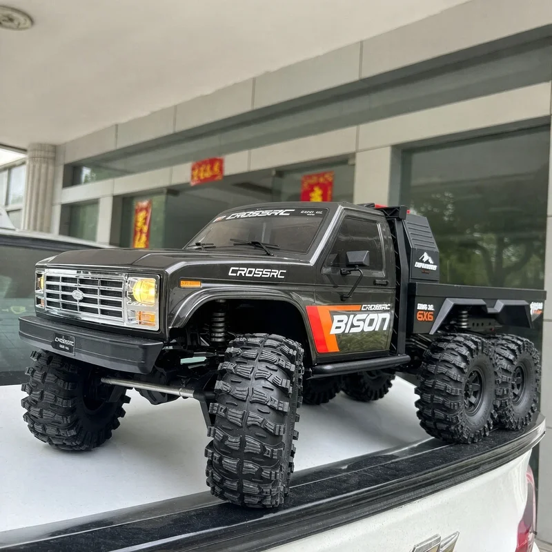 Hot CROSSRC EMO XL Big Bison 1/8 Remote Control Electric Climbing Off-Road Vehicle 6x6 Drive RC Brushless Model Car With Lights