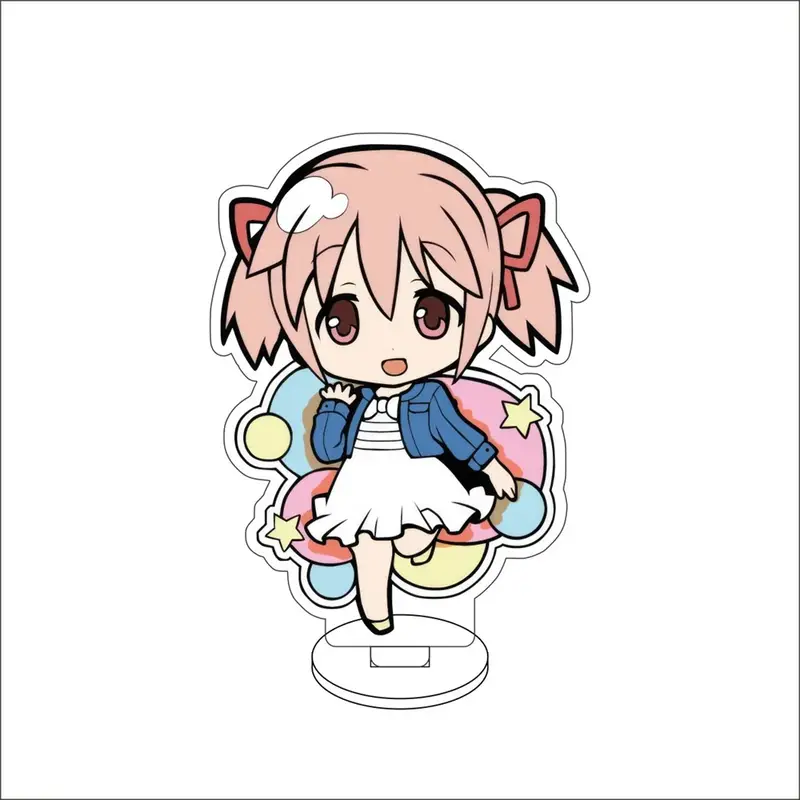 10CM Charm Anime Puella Magi Madoka Magica Acrylic Stand Model Cosplay Characters Ornament Accessories Goods Collection Gifts - Image 12
