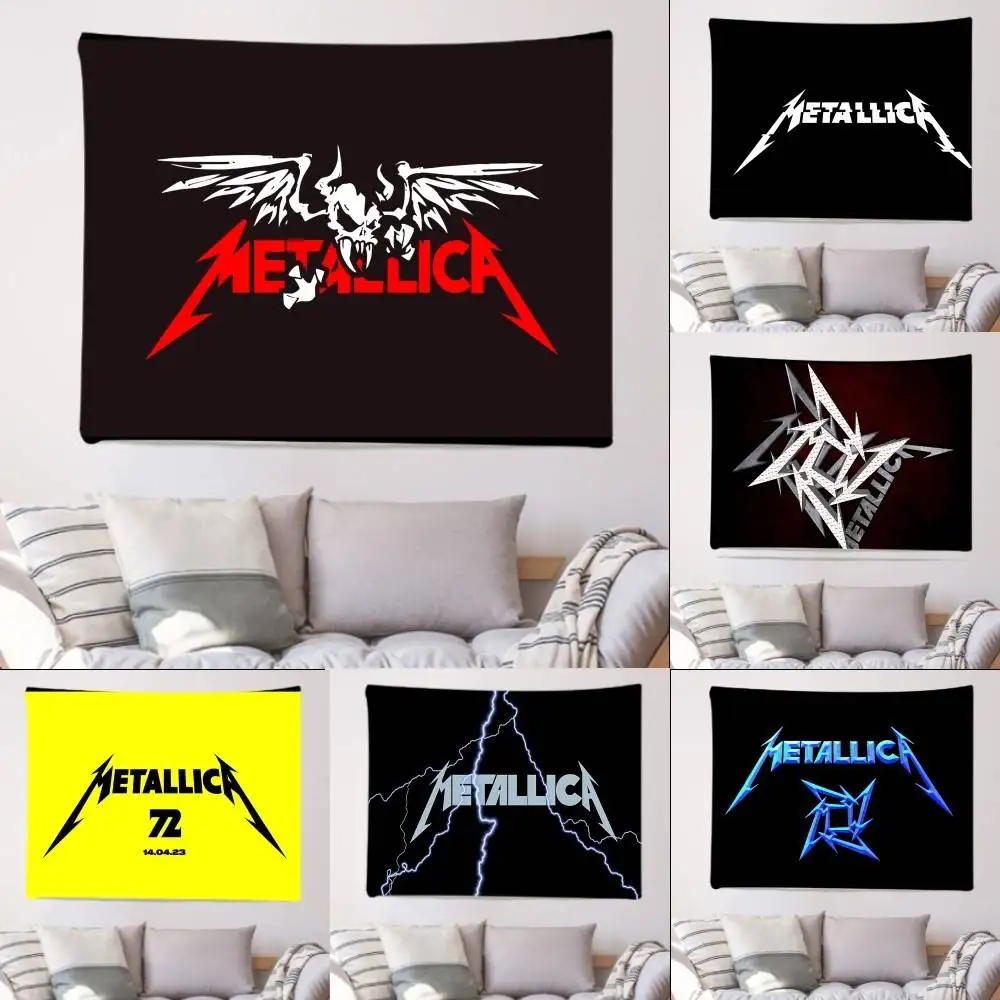 y-Metallicas-w-Internets-Famous Flags Tapestries Banners Background Decorations Children's Banners Holiday Decorations Backdrops