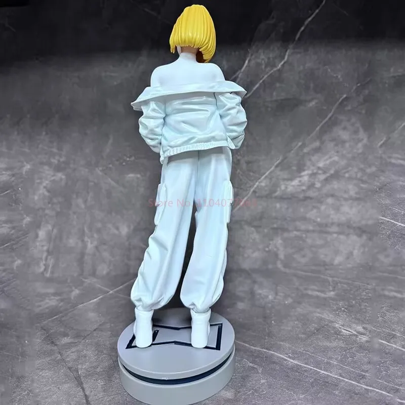 ฟิกเกอร์อนิเมะดราก้อนบอล แอนดรอยด์ 18 ชุดขาว แบบตั้งโชว์ ของสะสม ของตกแต่งโต๊ะทำงาน ของเล่นเด็กผู้ชาย ของขวัญ