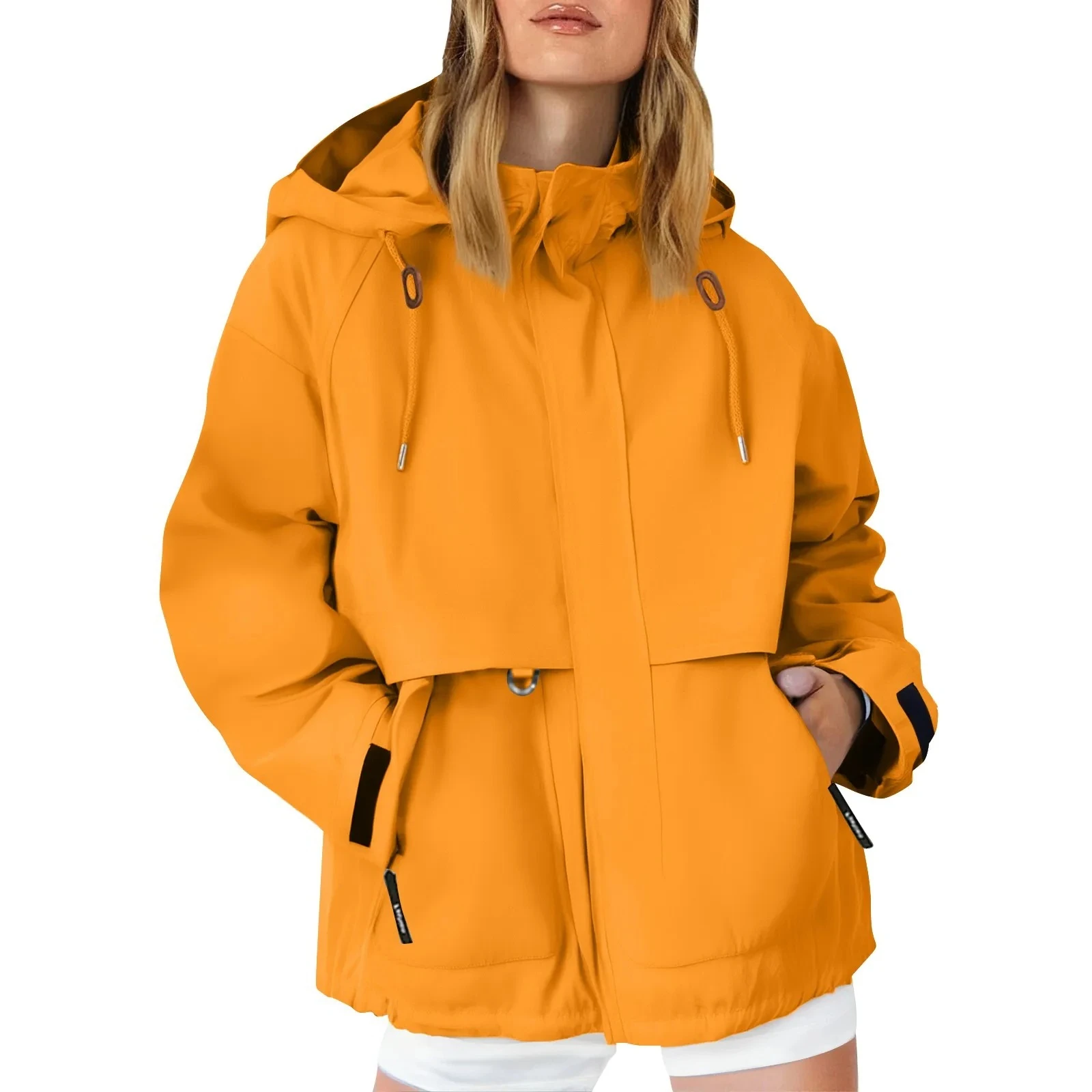 Outdoor Sport Waterproof Jacket - Waterproof Hiking Jacket Women Solid Color