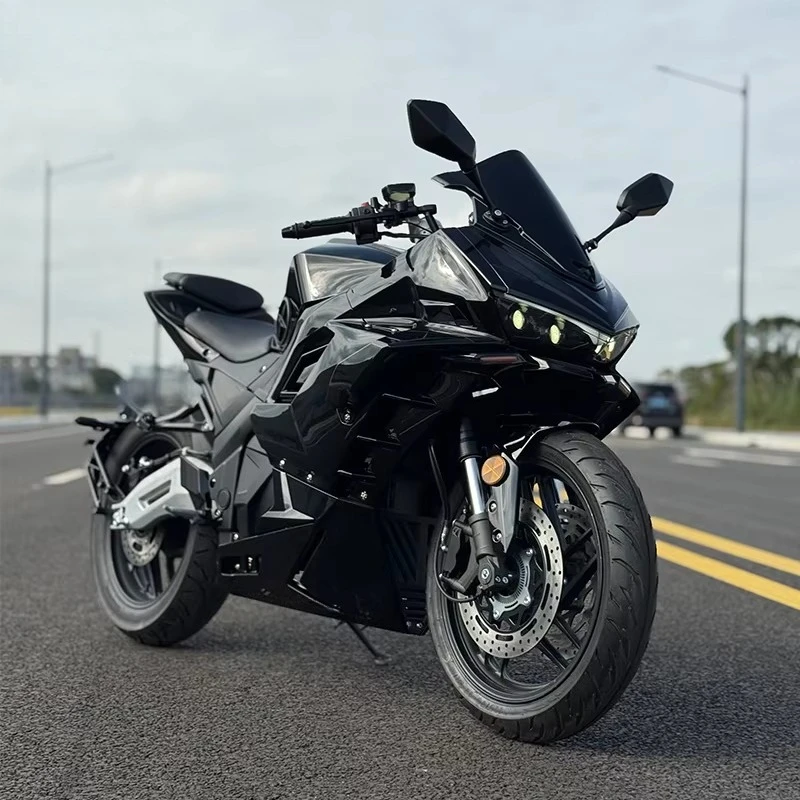 New Wholesale Customized Racing Electric Motorcycle Manufacturer Direct Sales High-power 72V H400-M Model Speed 130 km/h Jiangsu