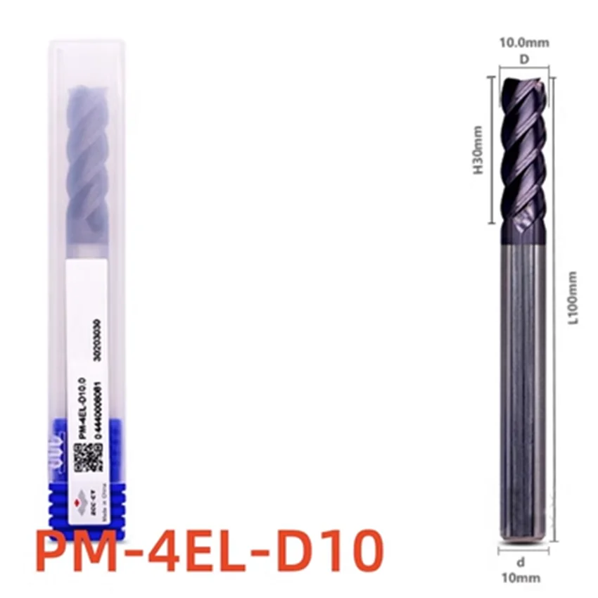 ZCC.CT PM-4EL-D4.0/PM-4EL-D6.0/PM-4EL-D8.0/PM-4EL-D10.0/PM-4EL-D12.0/PM-4EL-D14.0 D16.0 D20.0 CNC 4-fluit platte frezen