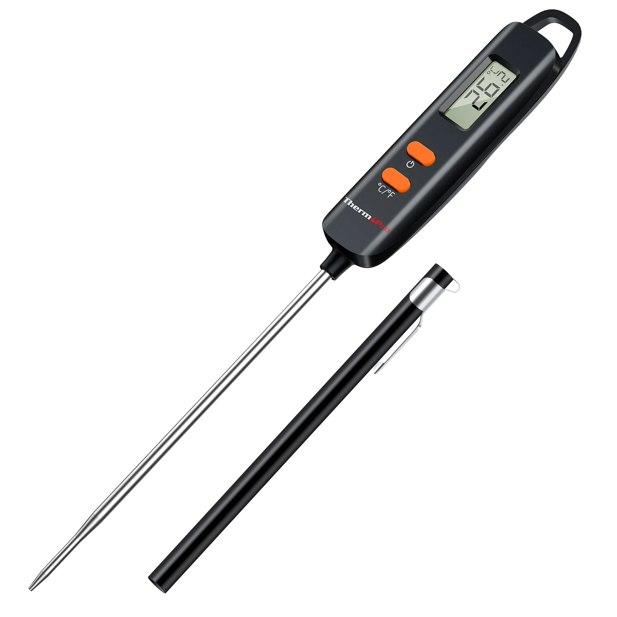 ThermoPro TP516 Fast-Read Meat Thermometer, Digital Food Thermometer with Long Probe, Suitable for Cooking, Grilling, and Baking
