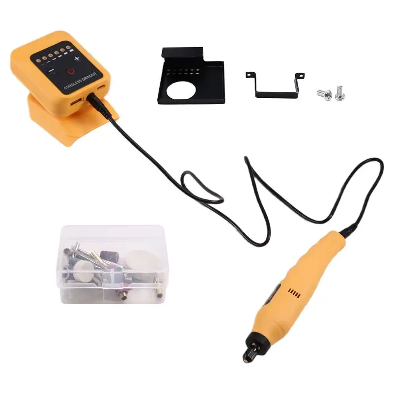 KYCOR-Rechargeable 80W DIY Electric Grinder Kit With 18000Rpm No-Load Speed, For 18V-21V Battery