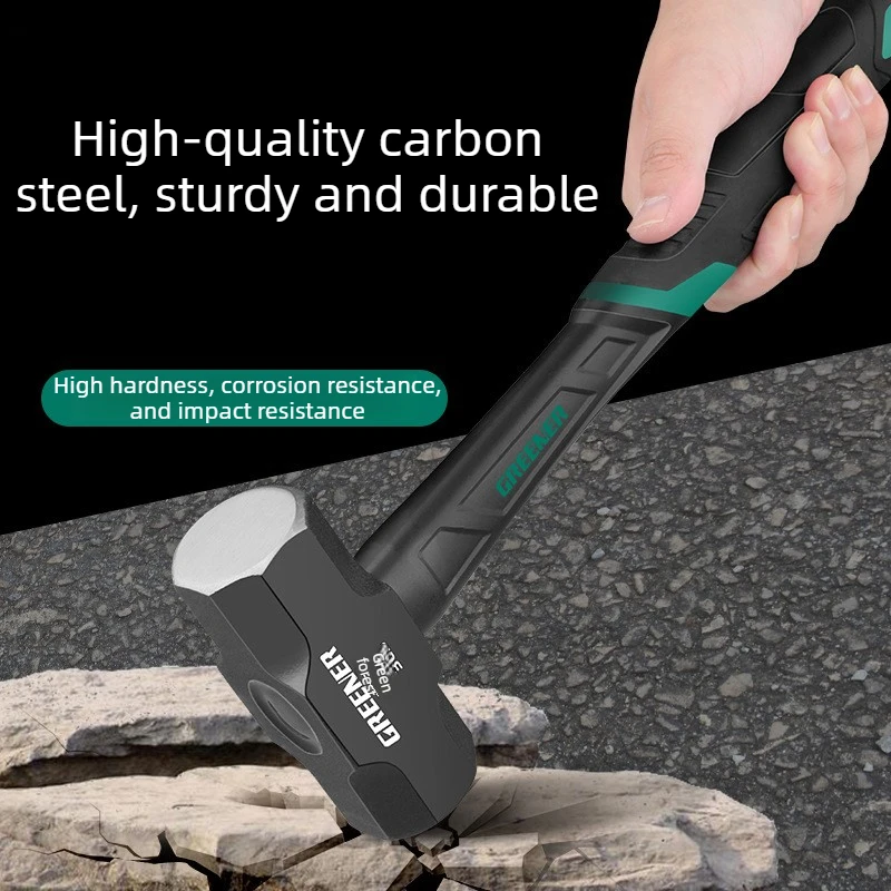 Heavy Duty Octagonal Hammer Carpenter Professional Construction Hammer Shock Absorber Handle Hammers Wall Breaking Hand Tools