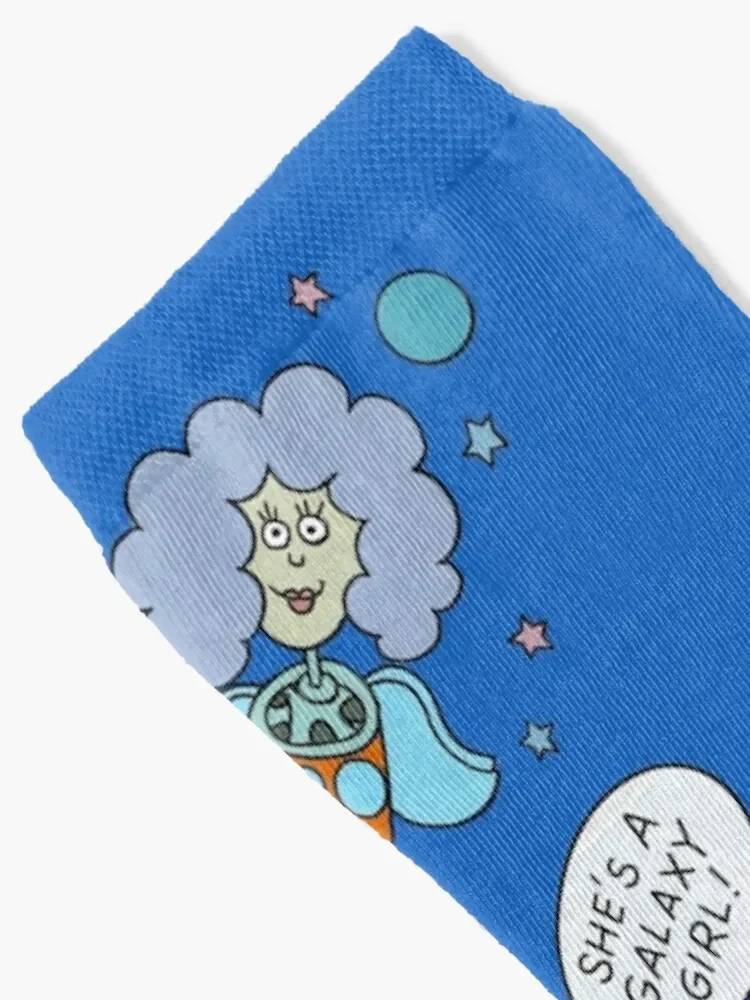 Interplanet-Chaussettes hip hop pour hommes et femmes, Chaussettes pour filles, Galaxy Janet, Football Kawaii, Anti ALD