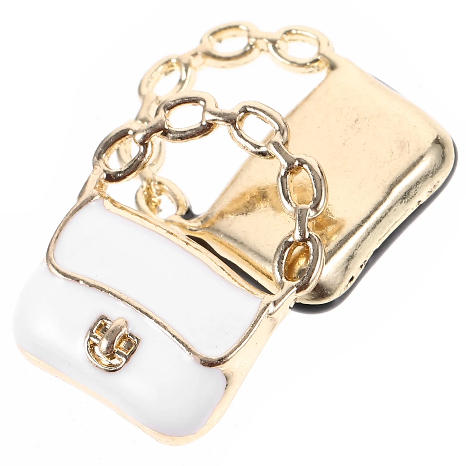 

4Pcs Mini Alloy Miniature Handheld Single Shoulder Bags Small Chain Bags Mini House Decoration Accessories Collection