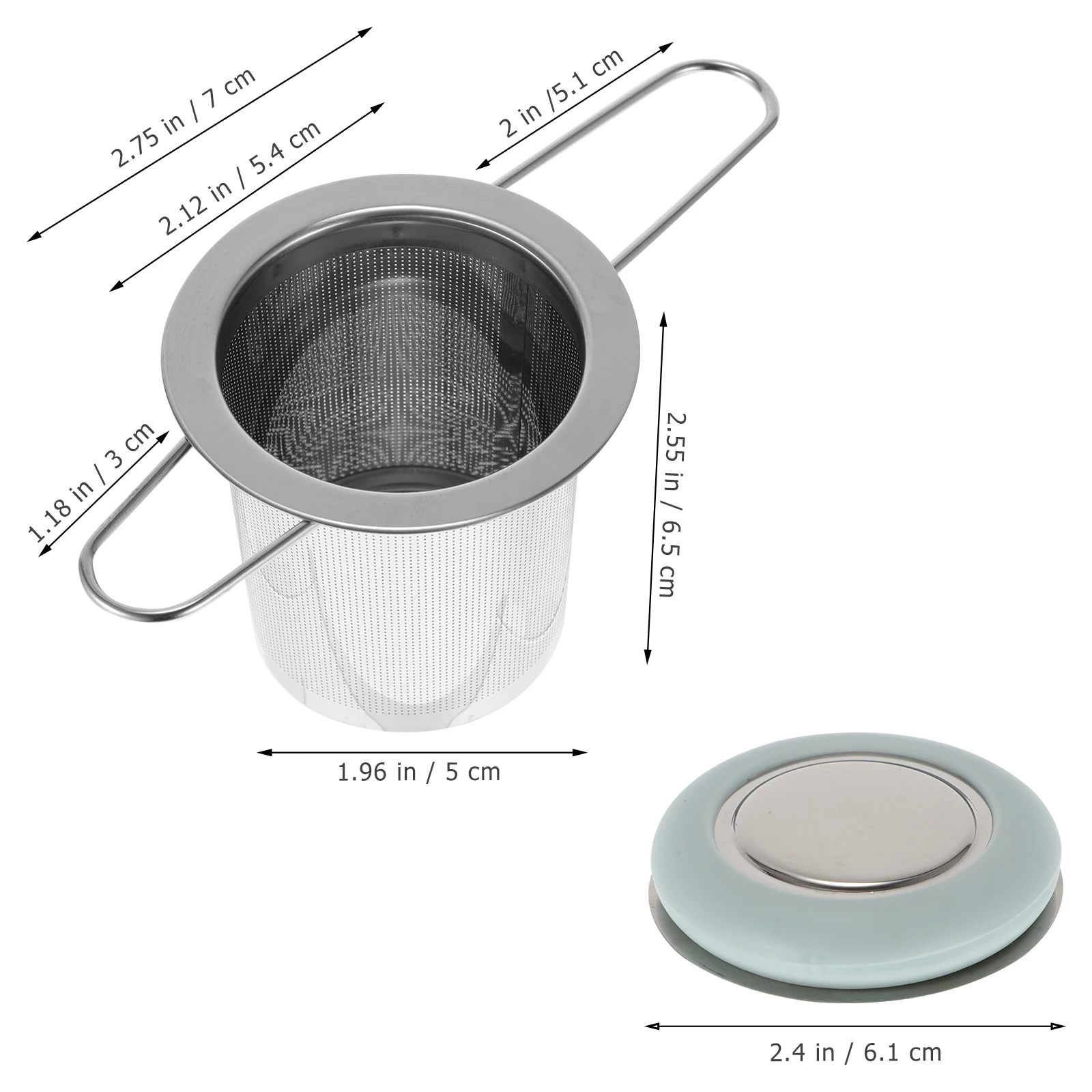 

Stainless Steel Tea Strainer Fine Mesh Filter Reusable Infuser Mini Folding Handle Store Tea Leak Filter Kitchen Bar
