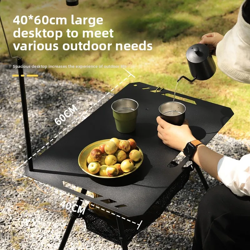 Outdoor camping tactical table foldable portable lifting igt table lightweight equipment ins picnic ultra-light coffee table
