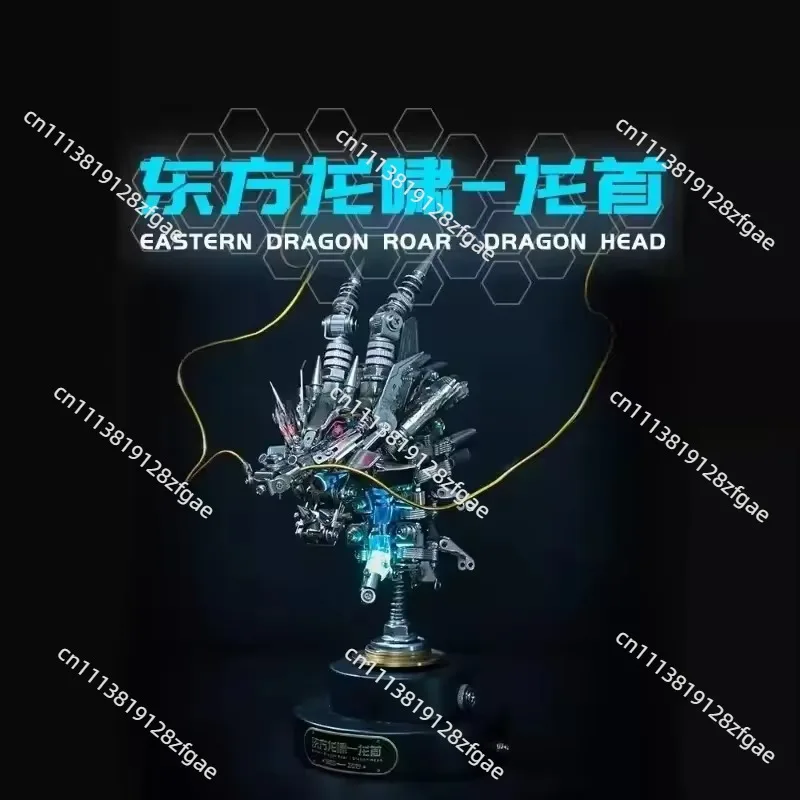 for Lanternfish Metal Assembly Kits Mechanical Steampunk Style 3D Metal Ocean Model DIY Kit with Luminous Bulb