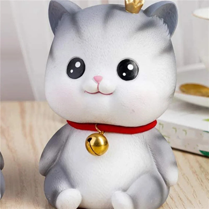 【58% OFF】5X Cute Cat Decorative Saving Bank,Home Decoration Coin Bank Money Piggy Bank Help Form Right Money Habits,Eyes Open