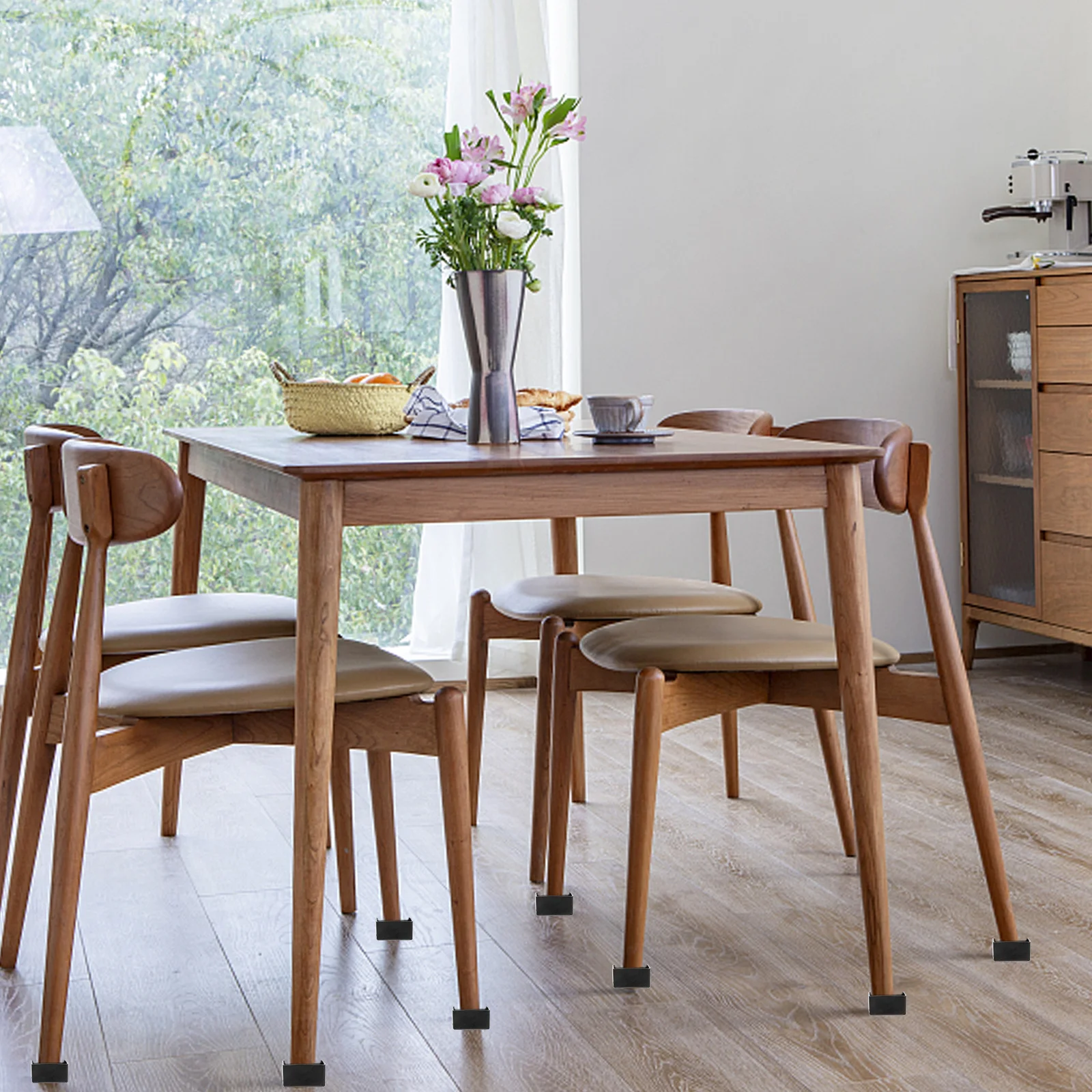 

20Pcs Anti-Slip Chair Leg Caps Rubber Floor Protectors for Furniture Table Legs Easy Install Home Office Living Room Bedroom Use