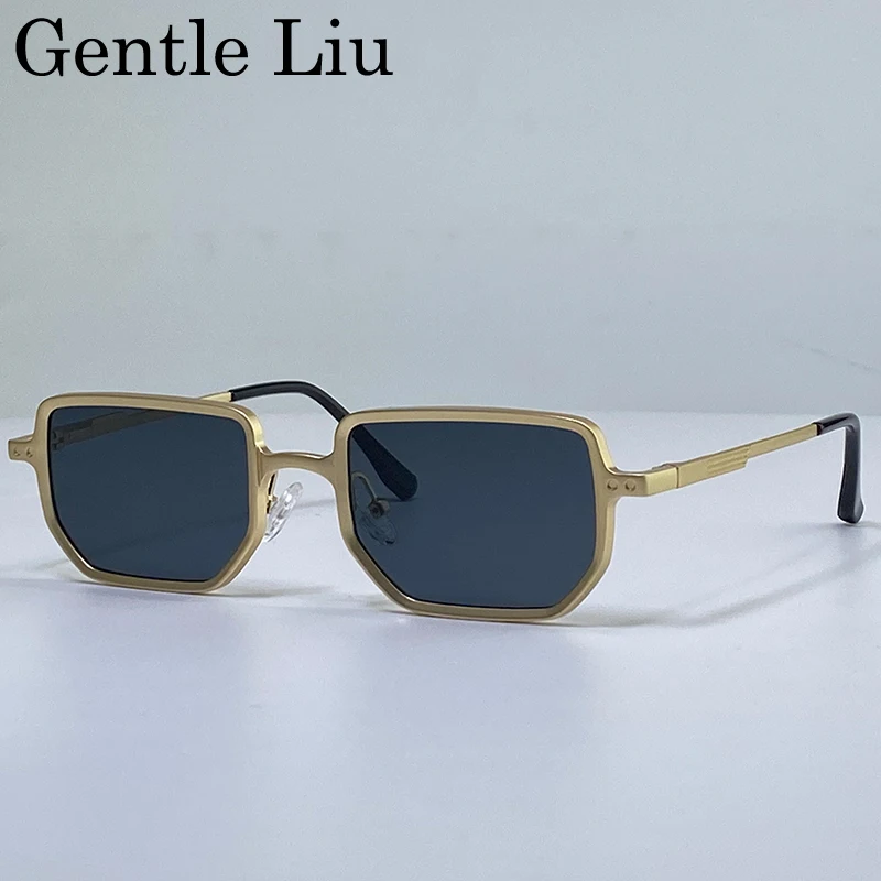 

Classic Small Frame Rectangle Sunglasses Men Women 2025 Luxury Brand Trendy Driving Sun Glasses For Male UV400 Protection Shades