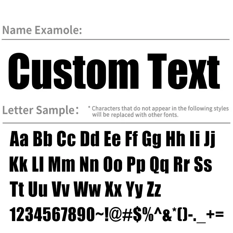 1PC Custom Text Personalized Car Stickers Tuning Waterproof DIY Vehicle Windshield Moto Fuel Tank Helmet Vinyl Decals