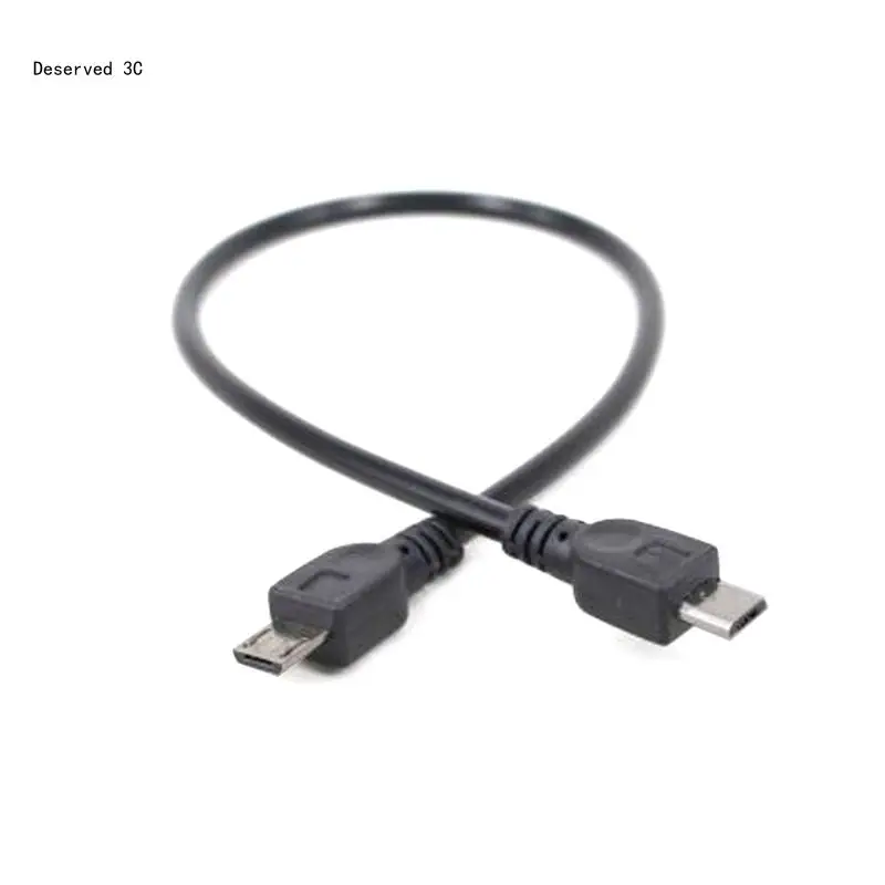 R9CB 5 Pin Micro USB Male To Micro USB Male OTG Converter Adapter Data Cable Cord For Phone Tablets Keyboards