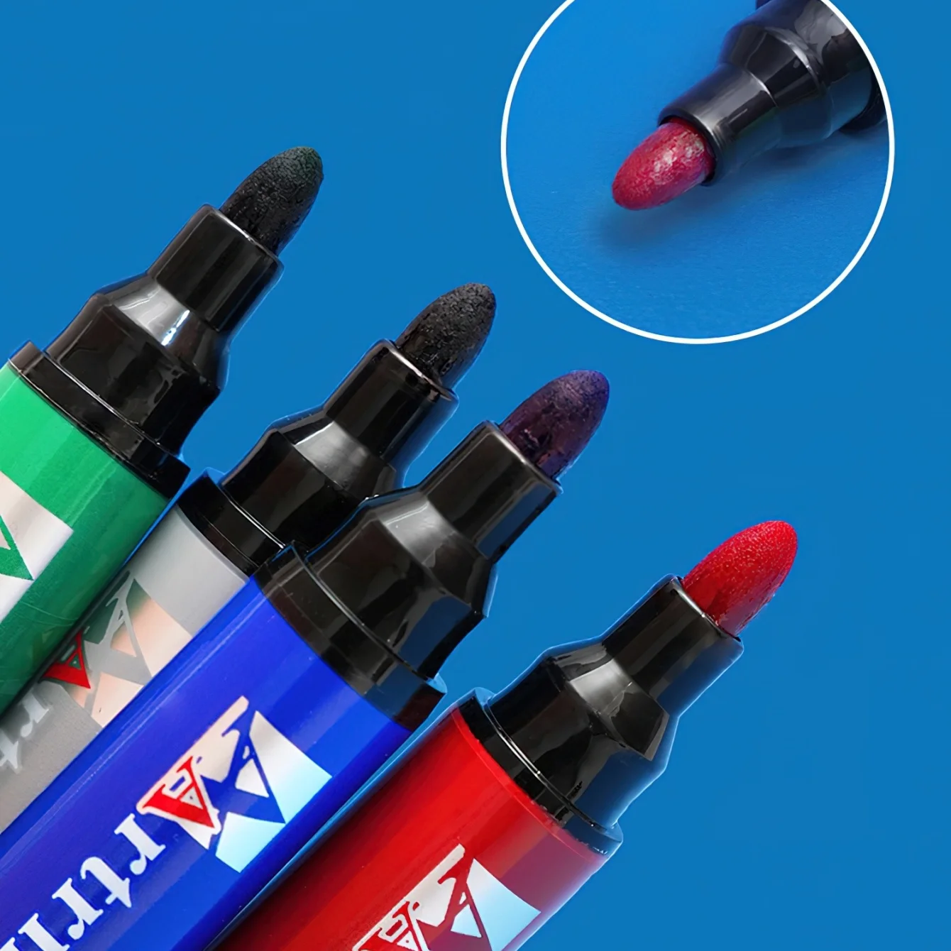 1pc/14pcs Non-Erasable Colorful Permanent Marker Fine Bullet Tip 2-3mm Quick Dry Fade Resistant for Dark & Smooth Surfaces A3249