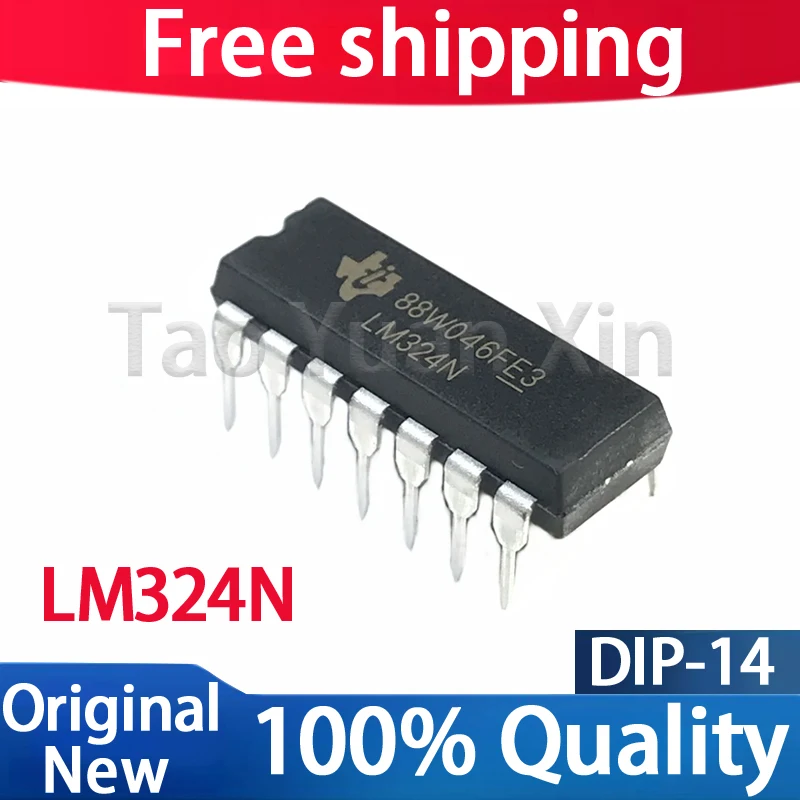 (50-100piece) 100% New LM324 DIP14 LM324N DIP 324 DIP-14  Chipset