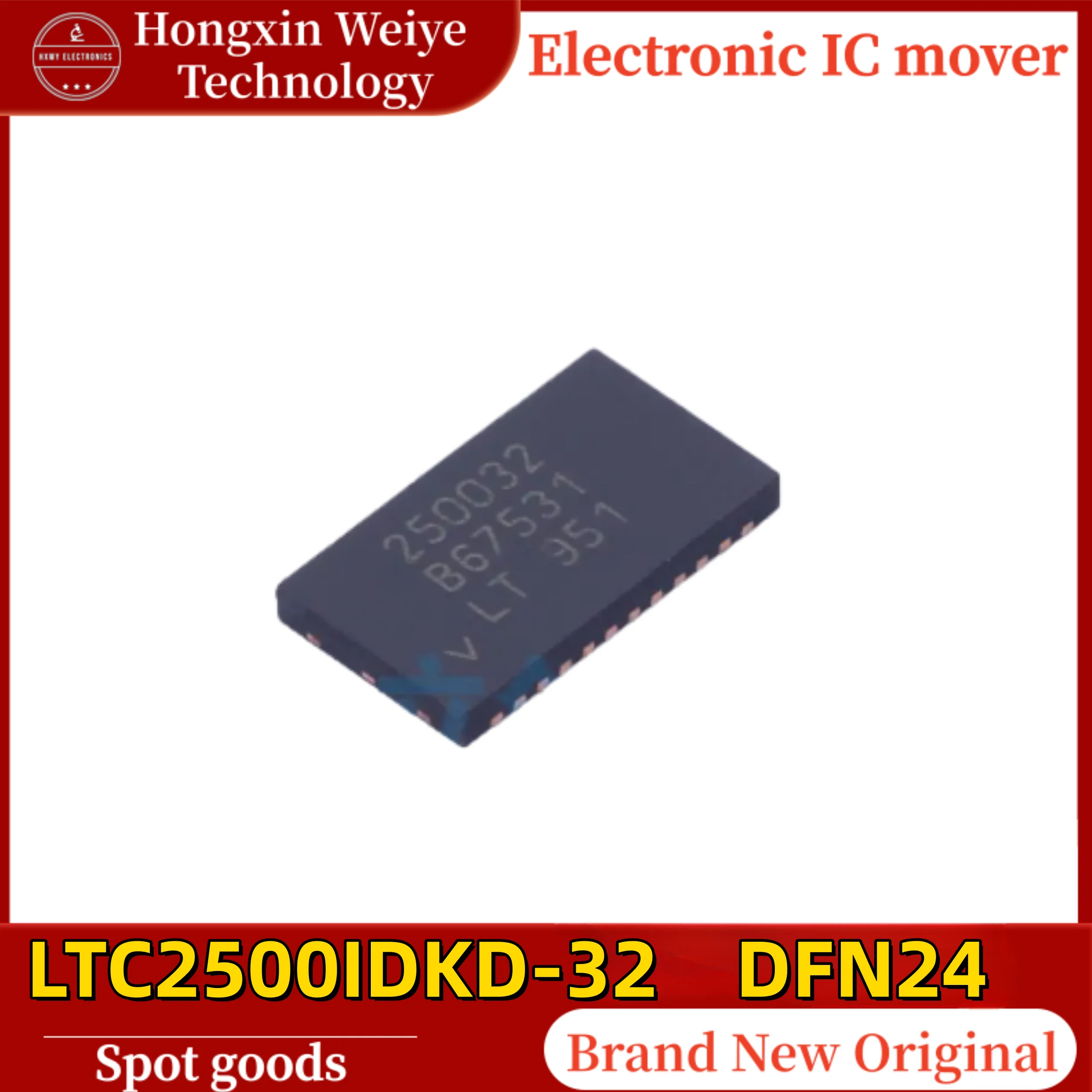 (1/5 pieces) LTC2500IDKD-32 DFN24 with Silkscreen Mark 250032 ADC Analog-to-Digital Converter IC Chip Original Brand New In Stoc