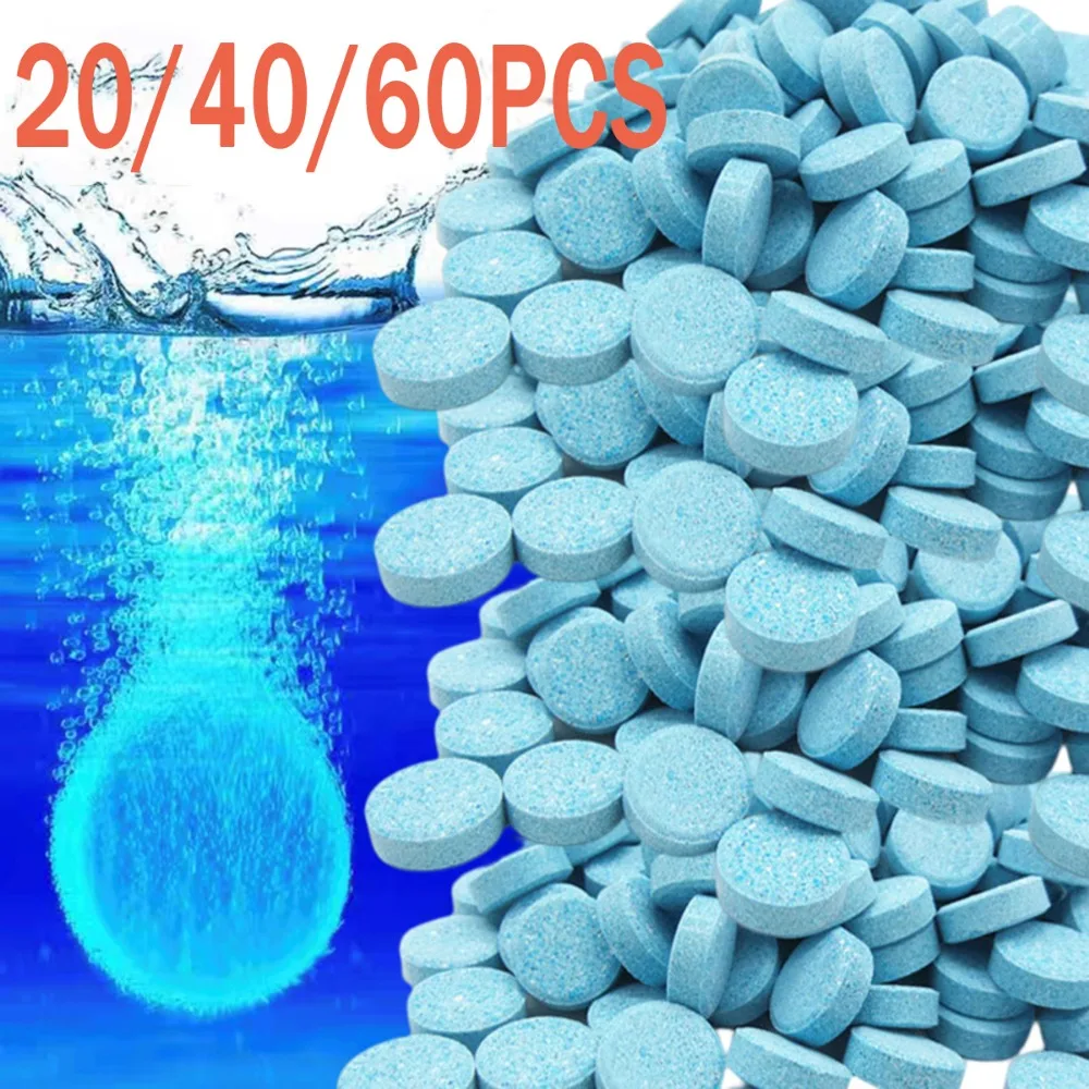 

20/40/60PCS Car Windshield Cleaner Glass Water Solid Effervescent Tablet Concentrated Tablets Detergent Accessory