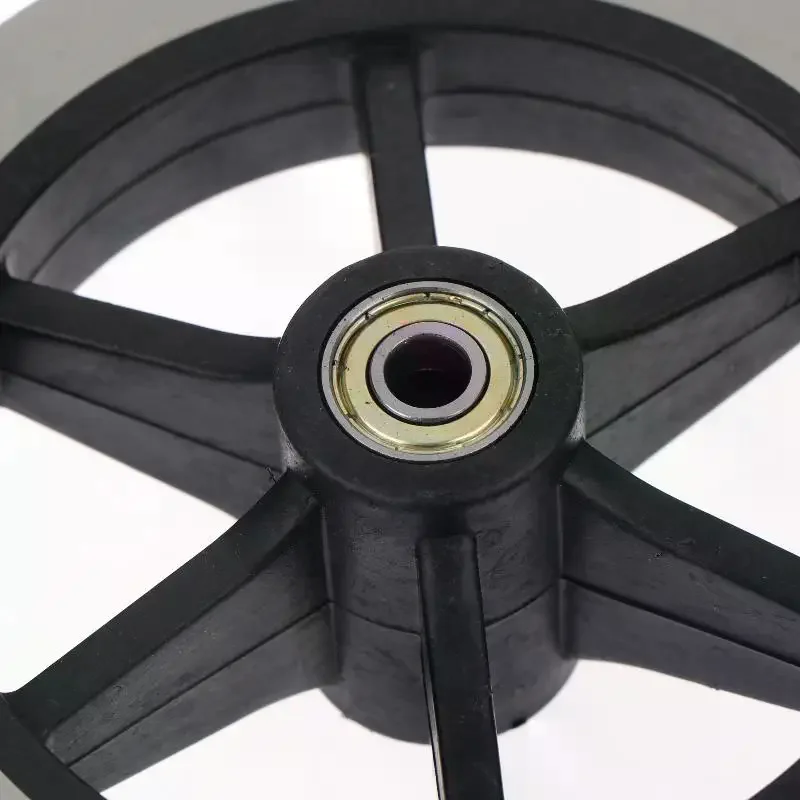 Wheelchair Front Wheels Manual Wheelchair 6 Inch Front Wheel Replacement Puncture-Resistant Tire for Outdoor Activities
